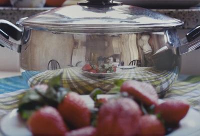 Table with Still Life of Strawberries