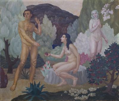 Three Nudes in a Landscape