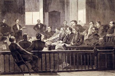 Jurors Listening to Council, Supreme Court, New City Hall, New York