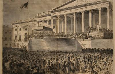 The Inauguration of Abraham Lincoln as President of the United States, at the Capitol, Washington, March 4, 1861