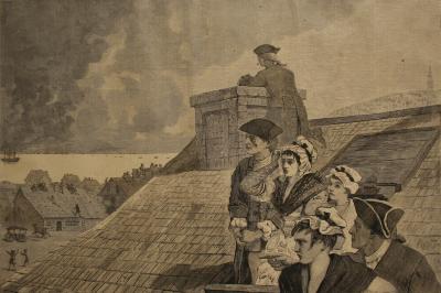 The Battle of Bunker Hill - Watching the Fight from Copp's Hill in Boston