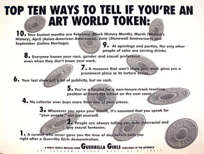 Top Ten Ways to Tell if You're an Art World Token