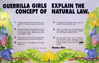 Guerrilla Girls Explain the Concept of Natural Law