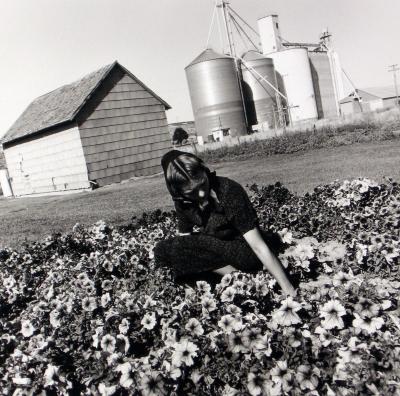 Carol Walter in her garden