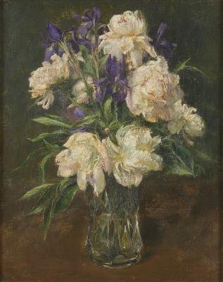 Peonies and Iris