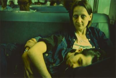 Suzanne and Philippe on the Train, Long Island, NY