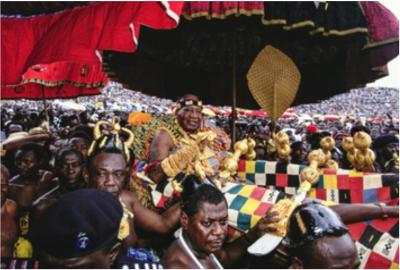 Ashanti King Otumfuo Opoku Ware II at his Silver Jubilee, Ghana