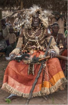 Kuba Chief in Ceremonial Regalia, DR Congo