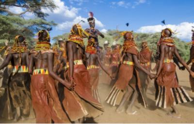 Turkana Courtship Dance, Kenya