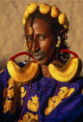 Fulani Woman with Gold Earrings, Mali