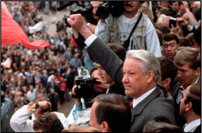 Boris Yeltsin, During Failed Coup d'etat, Moscow