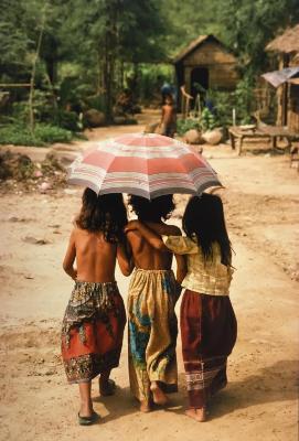 Cambodian Refugees in a Refugee Camp on the Border of Thailand